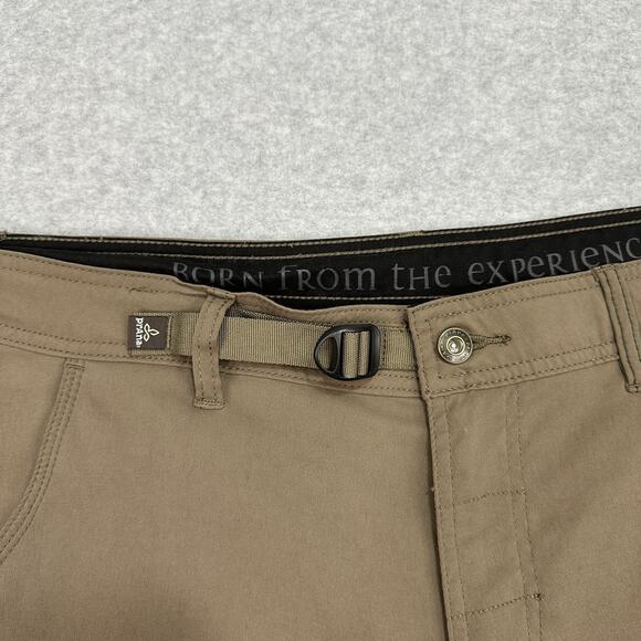 Prana Stretch Zion Cargo Short Mens 38x10 Brown Adjustable Waist UPF 50+ Hiking - Picture 5 of 11